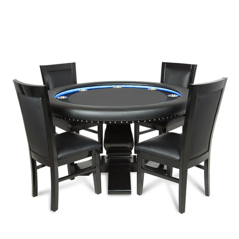 Image of BBO Ginza LED 8 Person Poker Table With LED Lights 2BBO-GINZ