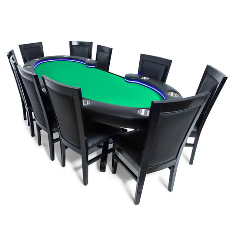 Image of BBO Lumen HD LED 11 Person Poker Table 2BBO-LUM