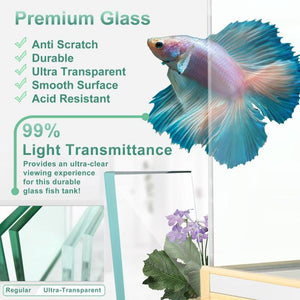 Aqua Dream Silver Edition 135 Gallon Tempered Glass Aquarium Fish Tank [AD-1260]