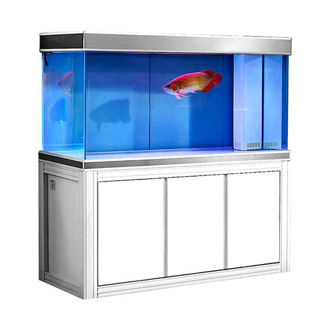 Image of Aqua Dream Silver Edition 185 Gallon Tempered Glass Aquarium Fish Tank [AD-1560-WS]