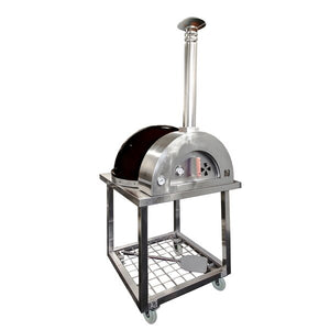 Forno di Italy Woodburning Outdoor Stainless Steel Freestanding Pizza Oven