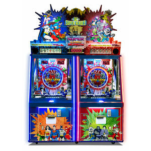 Bandai Namco DC Superheroes Coin-Pusher 2-Player Arcade Game 027054N