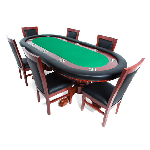 Image of BBO Rockwell Mahogany 10 Person Poker Table 2BBO-RW