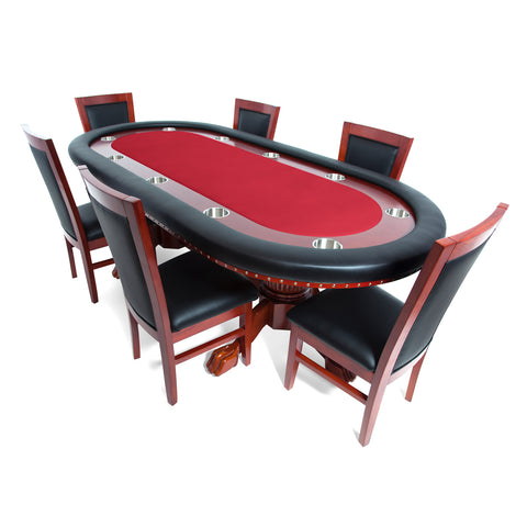 Image of BBO Rockwell Mahogany 10 Person Poker Table 2BBO-RW